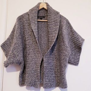 Metallic gray kimono style cardigan - Express